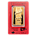 PAMP Lunar Series 2013 Gold Bar - Year of the Snake - Circulated in Good Condition - 100 g thumbnail