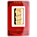 PAMP Lunar Series 2013 Gold Bar - Year of the Snake - Circulated in good condition - 1 oz thumbnail