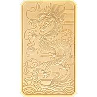 Perth Mint Rectangle Gold Dragon - 1 oz Perth Mint Rectangle Gold Dragon - 1 oz