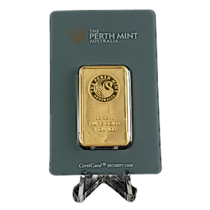1 oz Perth Mint Gold Bar - Green Assay Card