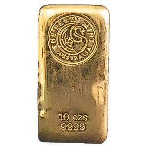 10 oz Perth Mint Gold Cast Bar 