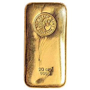 20 oz Perth Mint Cast Gold Bullion Bar