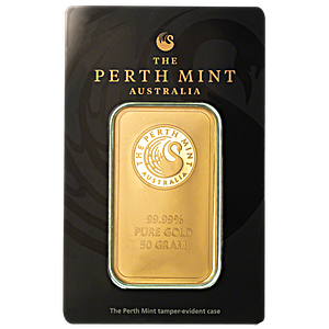 Perth Mint Gold Bar - 50 g