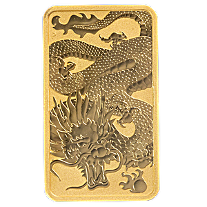 2022 1 oz Perth Mint Gold Dragon Bullion Bar