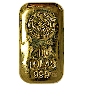 10 Tola Perth Mint Gold Bullion Bar (Pre-Owned in Good Condition)