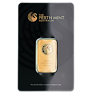 Perth Mint Gold Bar - 20 g