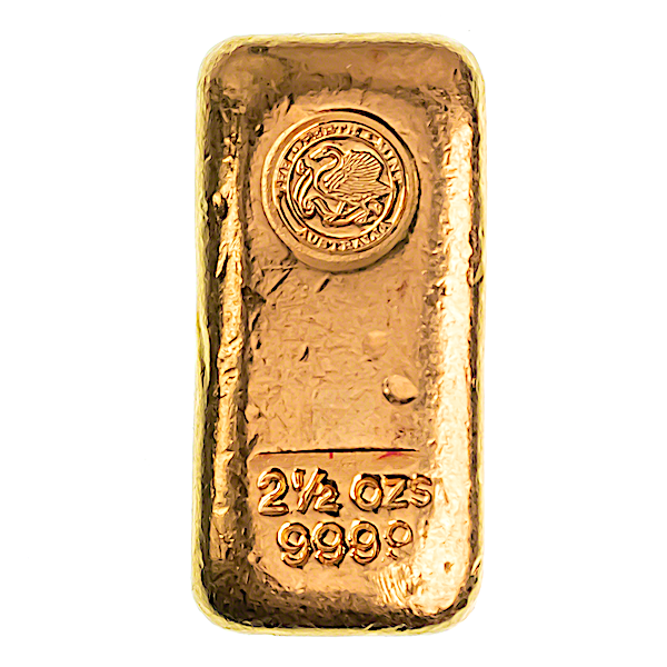 Buy 2.5 Oz Perth Mint Cast Gold Bullion Bar