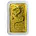 2018 1 oz Perth Mint Gold Dragon Rectangular Bullion Coin Bar thumbnail