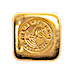 1 oz Perth Mint Cast Gold Bullion Bar - Square Button Design thumbnail