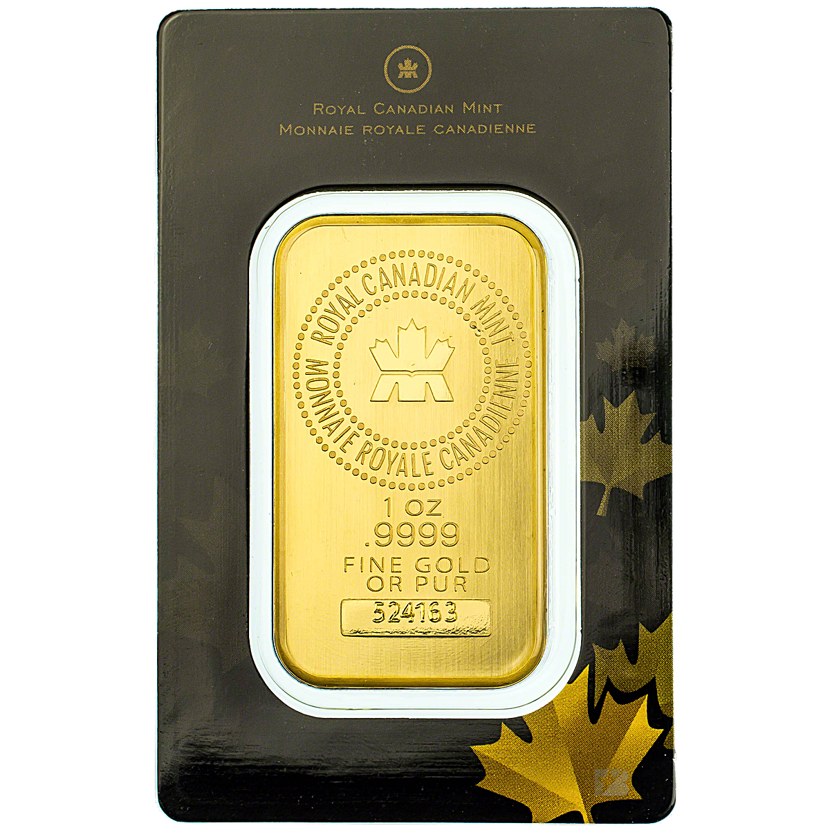 Buy Royal Canadian Mint gold bar - 1 oz | Maple Leaf stamp