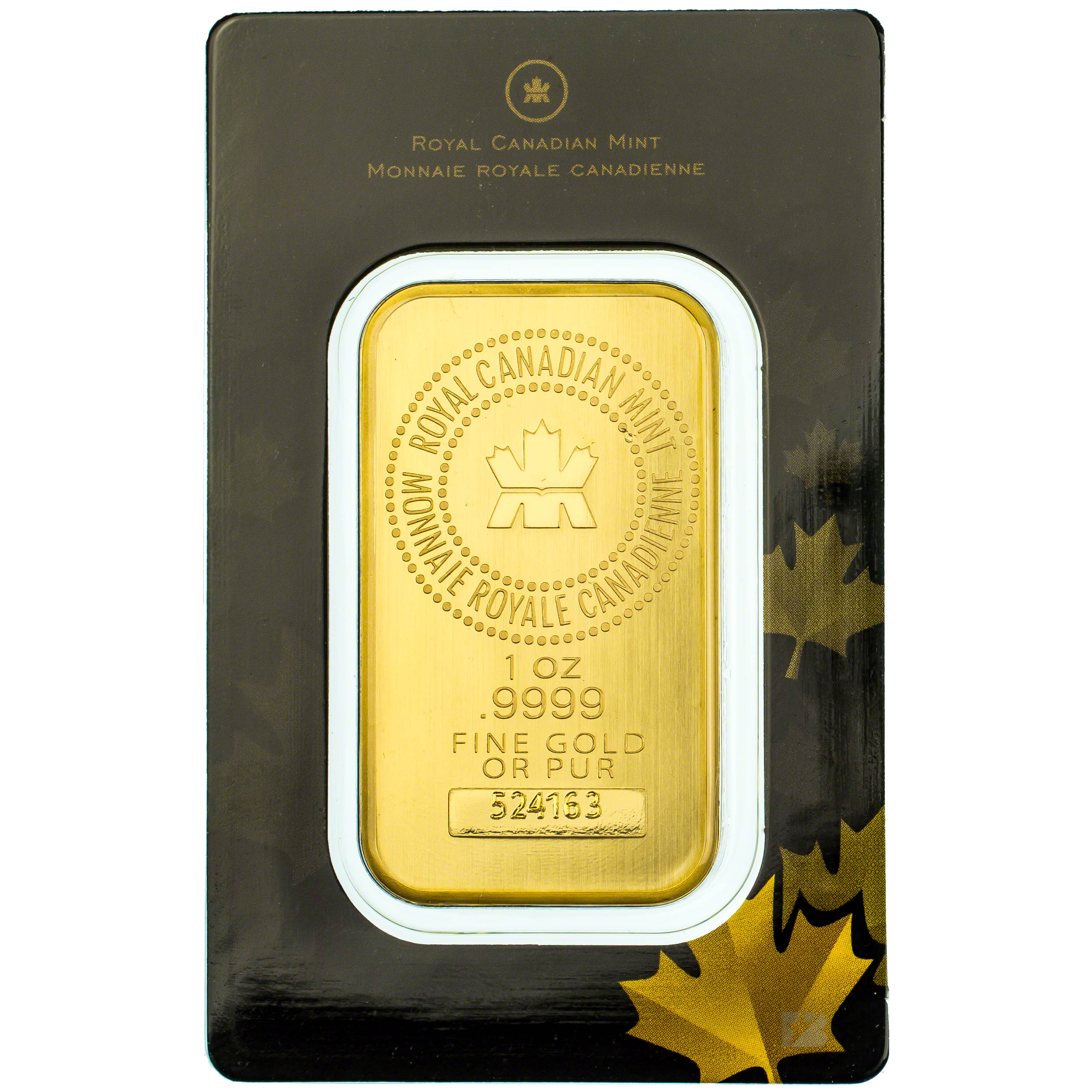 Royal Canadian Mint Gold Bar 1 Oz Maple Leaf Stamp