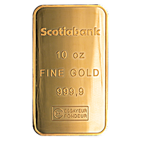 Scotiabank Gold Bar - 10 oz Scotiabank Gold Bar - 10 oz