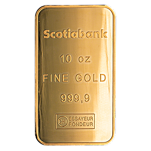 10 oz Scotiabank Gold Bullion Bar
