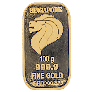 100 Gram Singa Gold Bullion Bar