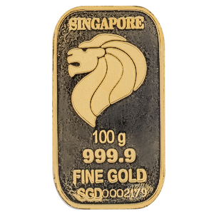 100 Gram Singa Gold Bullion Bar