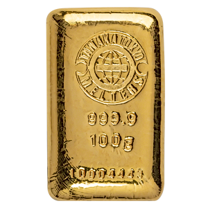 100 Gram Tanaka Tokyo Gold Cast Bullion Bar