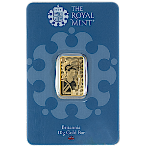 10 Gram United Kingdom Gold Britannia Bullion Bar