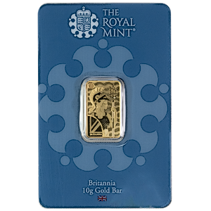 10 Gram United Kingdom Gold Britannia Bullion Bar