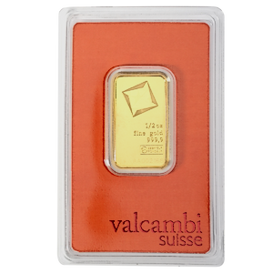 1/2 oz Valcambi Suisse Gold Bullion Bar