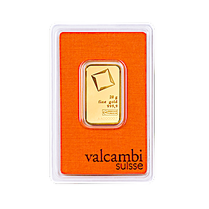 20 Gram Valcambi Swiss Gold Bullion Bar