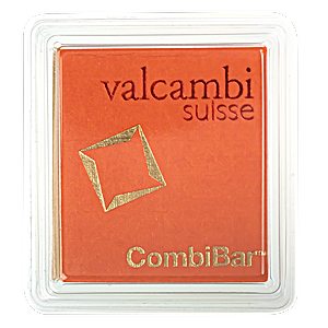 20 x 1 Gram Valcambi CombiBar Gold Bullion Bar