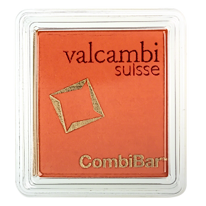 20 x 1 Gram Valcambi CombiBar Gold Bullion Bar