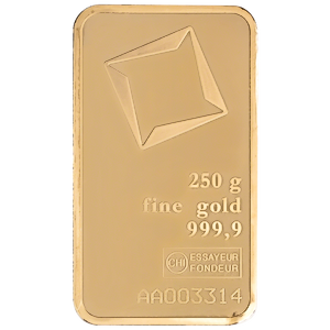 250 Gram Valcambi Swiss Gold Bullion Bar
