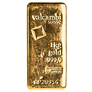 1 Kilogram Valcambi Swiss Gold Bullion Bar