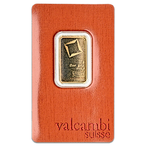 10 Gram Valcambi Swiss Gold Bullion Bar (Pre-Owned in Good Condition)