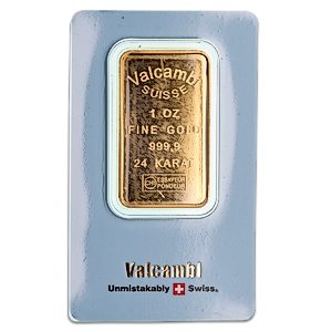 1 oz Valcambi Swiss Gold Bullion Bar (Pre-Owned in Good Condition)