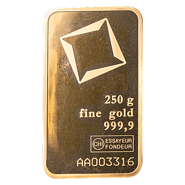 Buy 250 Gram Valcambi Swiss Gold Bullion Bar