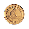 1992 1/20 oz Mongolia Lunar Monkey Gold Coin (Pre-Owned in Good Condition)