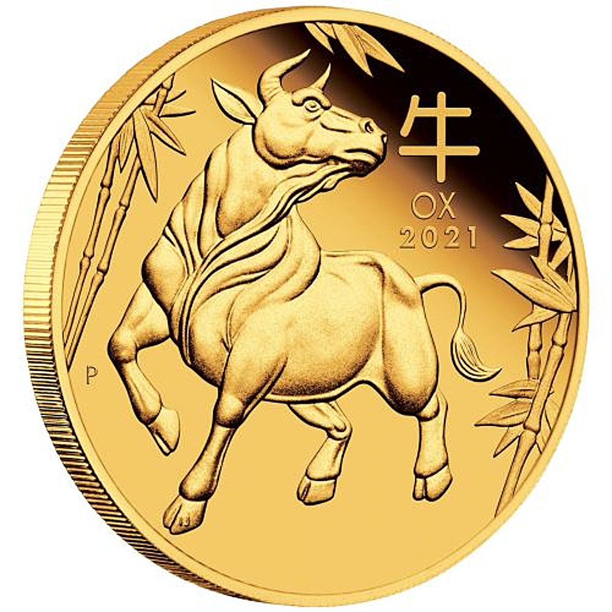Монета Лунар бык 2021
