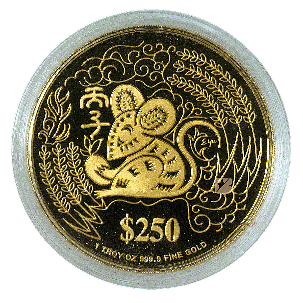 singapore-mint-gold-proof-coin-1996-year-of-the-rat-circulated-in