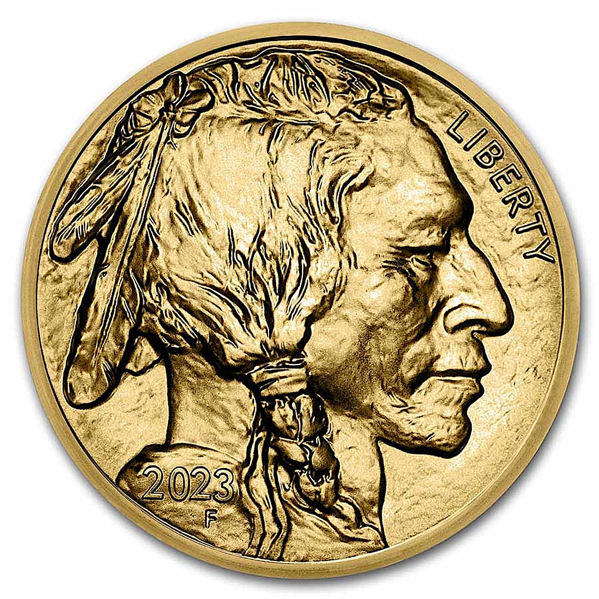 1200 1200 Gold Coin American Buffalo 1oz 2023 Front 