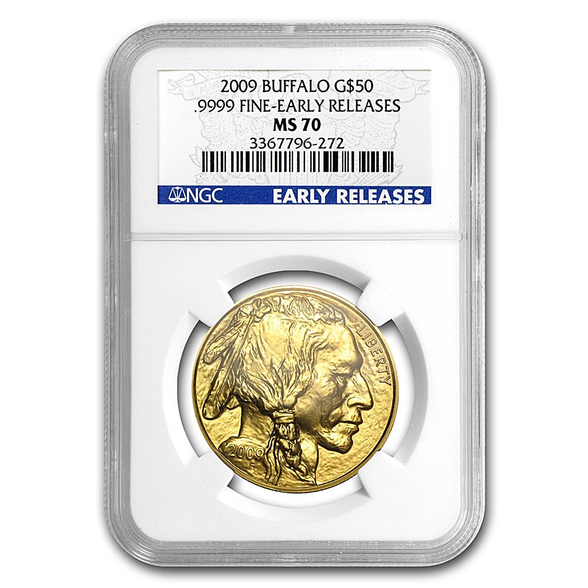 American Gold Buffalo 2009 - Early Release - Graded MS 70 by NGC - 1 oz