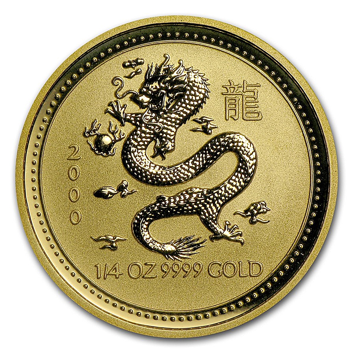 Australian Gold Lunar Series 2000 - Year of the Dragon - 1/4 oz