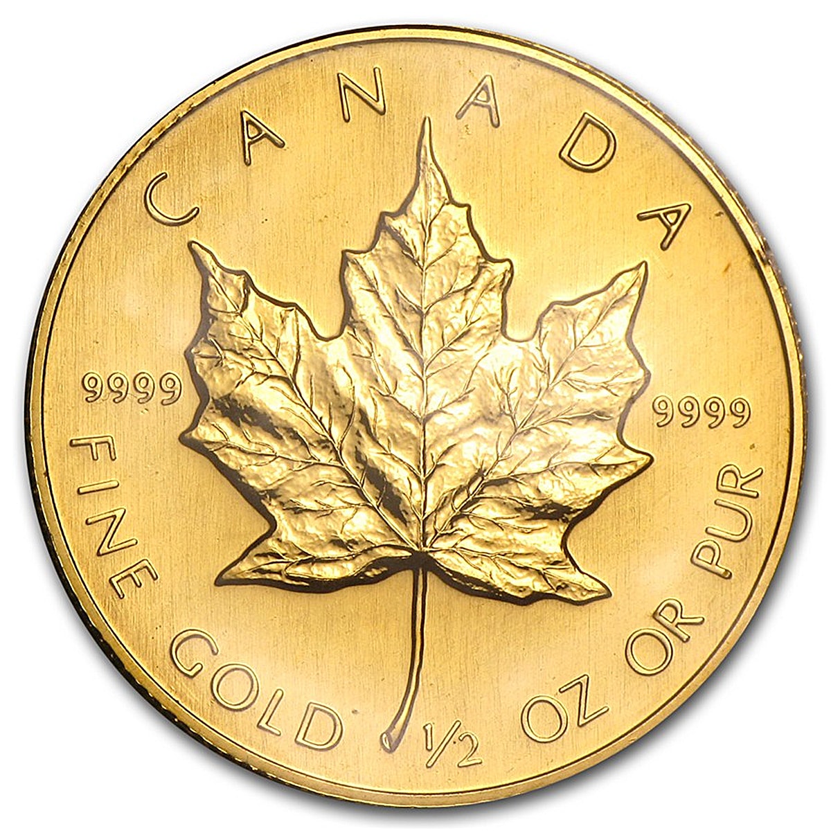 Canadian Gold Maple 1989 - 1/2 oz - BullionStar Singapore