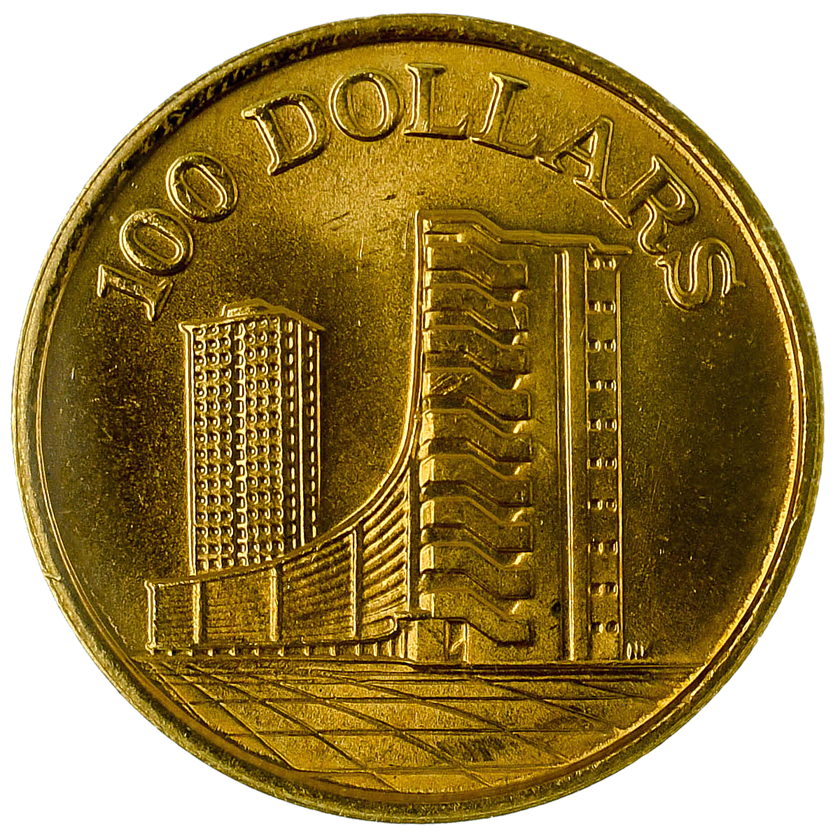 Singapore Mint 10th Anniversary of the Republic of Singapore 1965-1975 - HDB - Circulated in good condition - 5.44 g goldSingapore Mint 10th Anniversary of the Republic of Singapore 1965-1975 - HDB - Circulated in good condition - 5.44 g gold