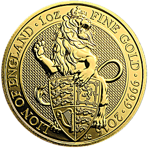United Kingdom Gold Queen's Beast 2016 - Lion - 1 oz United Kingdom Gold Queen's Beast 2016 - Lion - 1 oz