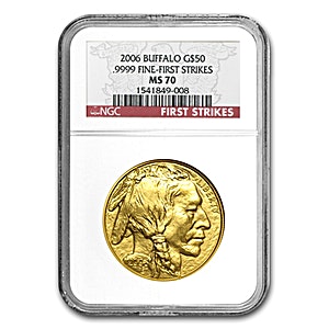 2006 1 oz American Gold Buffalo Bullion Coin - First Strike - Graded MS 70 by NGC