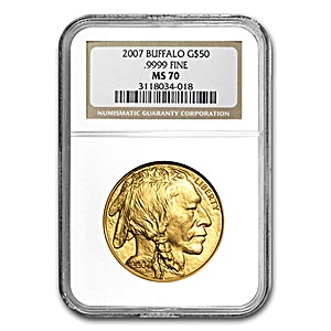 2007 1 oz American Gold Buffalo Bullion Coin - Graded MS 69 by NGC