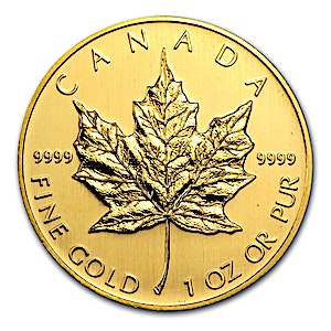 2005 1 oz Canadian Gold Maple Leaf Bullion Coin