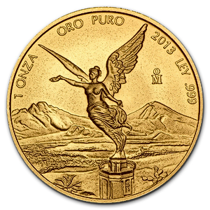 2013 1 oz Mexican Gold Libertad Bullion Coin
