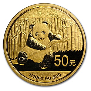 2014 1/10 oz Chinese Gold Panda Bullion Coin