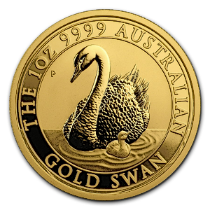2018 1 oz Australian Gold Swan Bullion Coin (Pre-Owned in Good Condition)