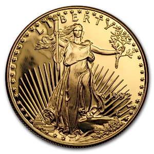 1992 1 oz American Gold Eagle Proof Bullion Coin