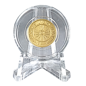 1 pc of 1/10 oz Determined Freedom Gold Round - Total 1/10 oz Gold (Pre-Owned in Good Condition)