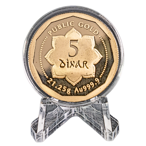 21.25 gram Public Gold 5 Dinar Gold Coin (Pre-Owned in Good Condition)