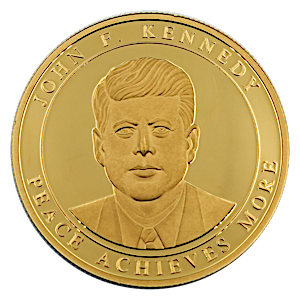 2001 1 oz Order of Malta Gold Champions of Peace Series Coin - John F. Kennedy